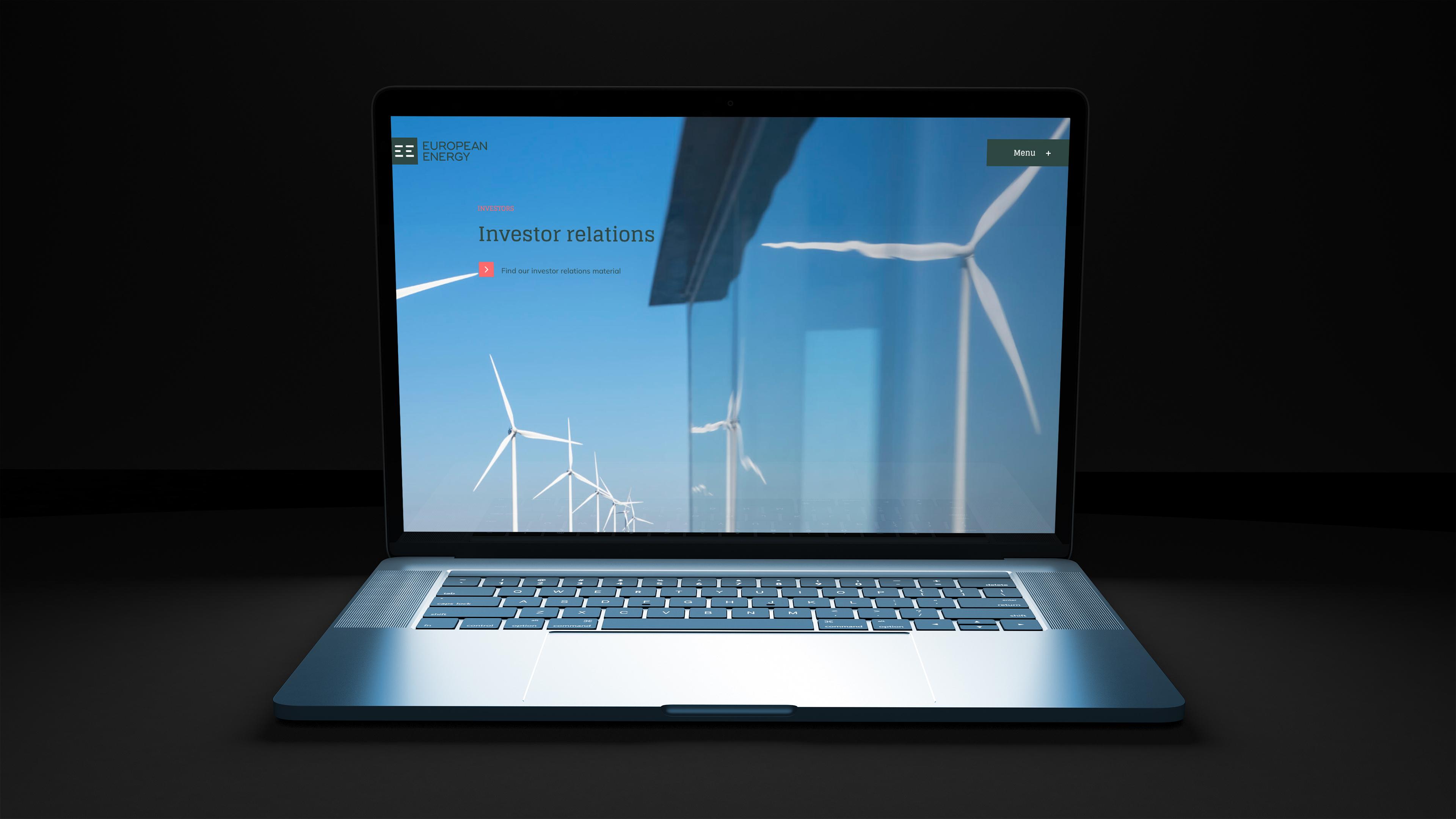 Website on desktop