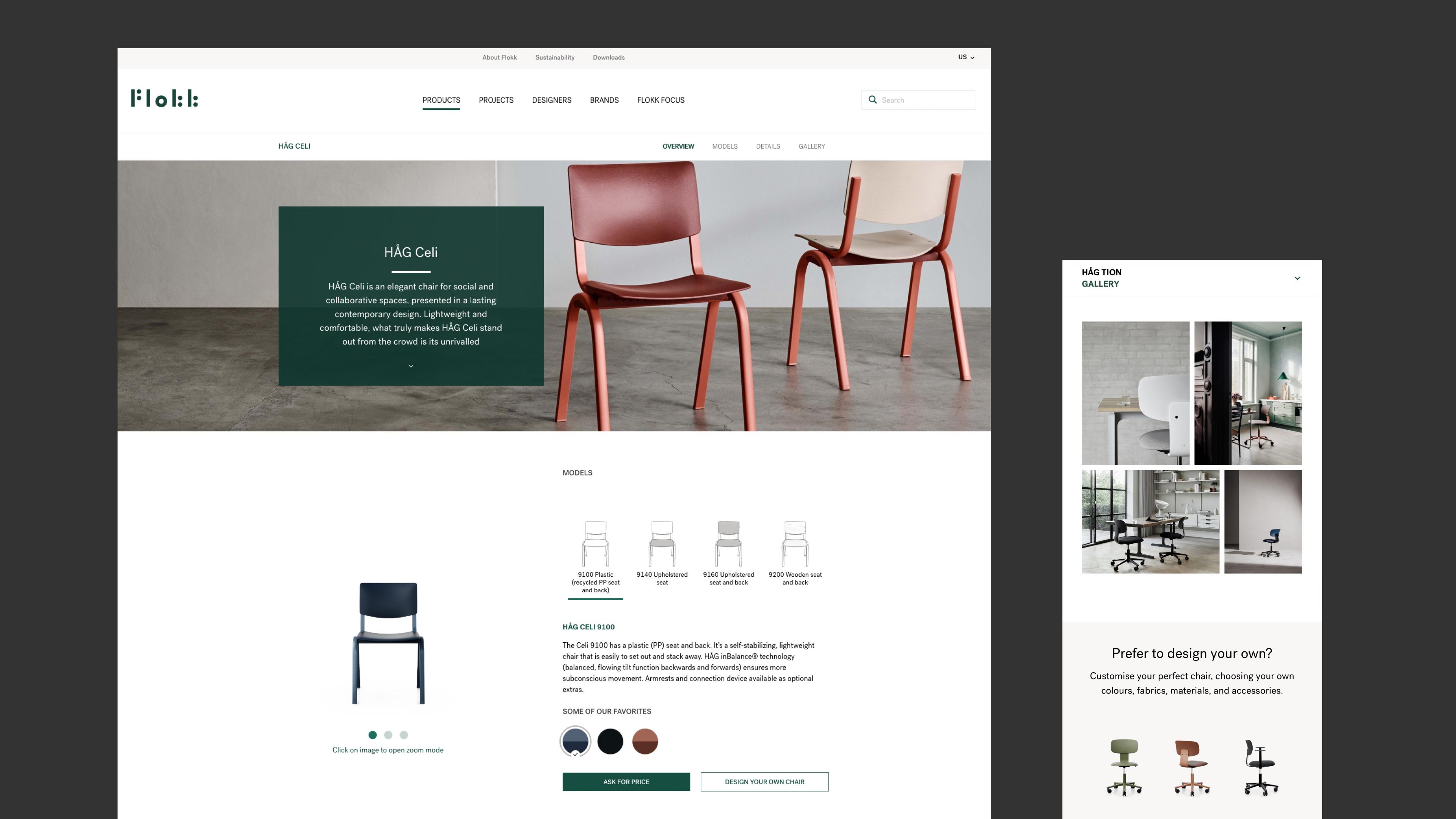 Website on desktop and mobile