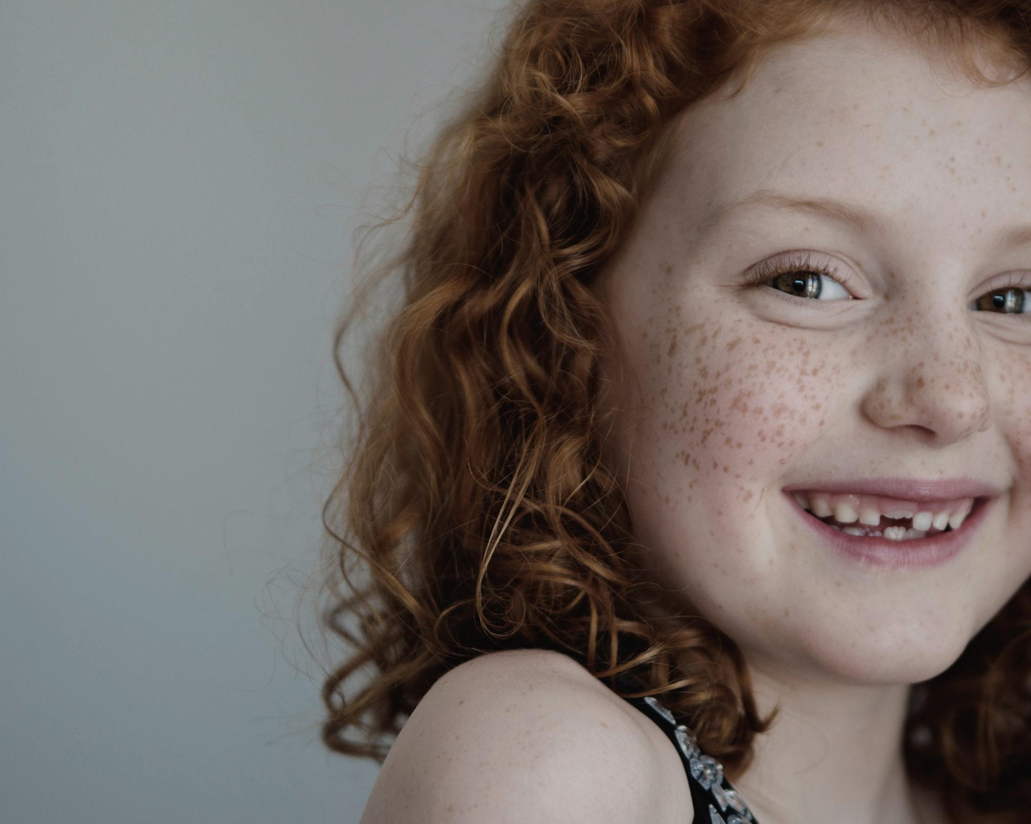 Girl smiling