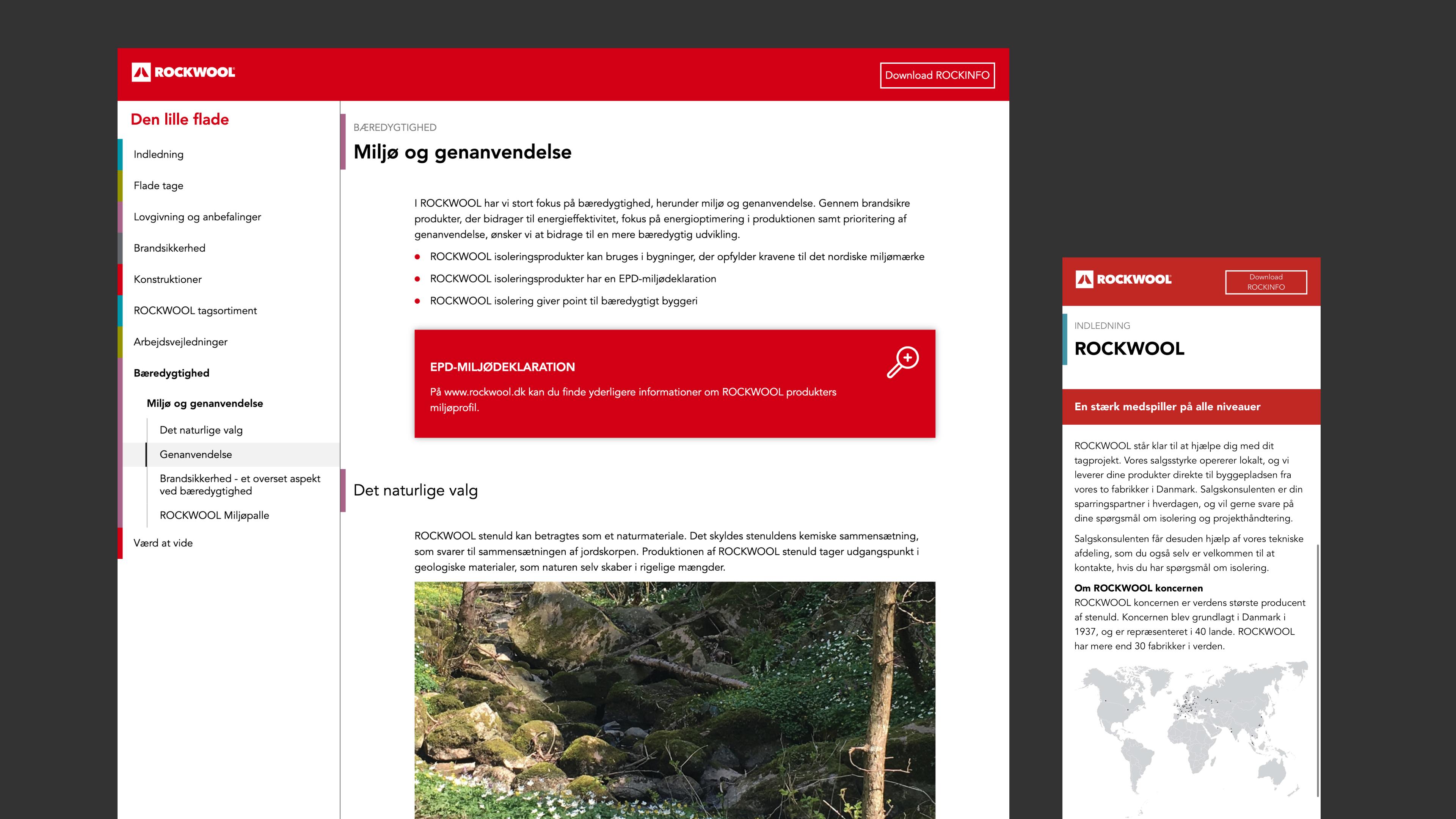 Website on desktop and mobile