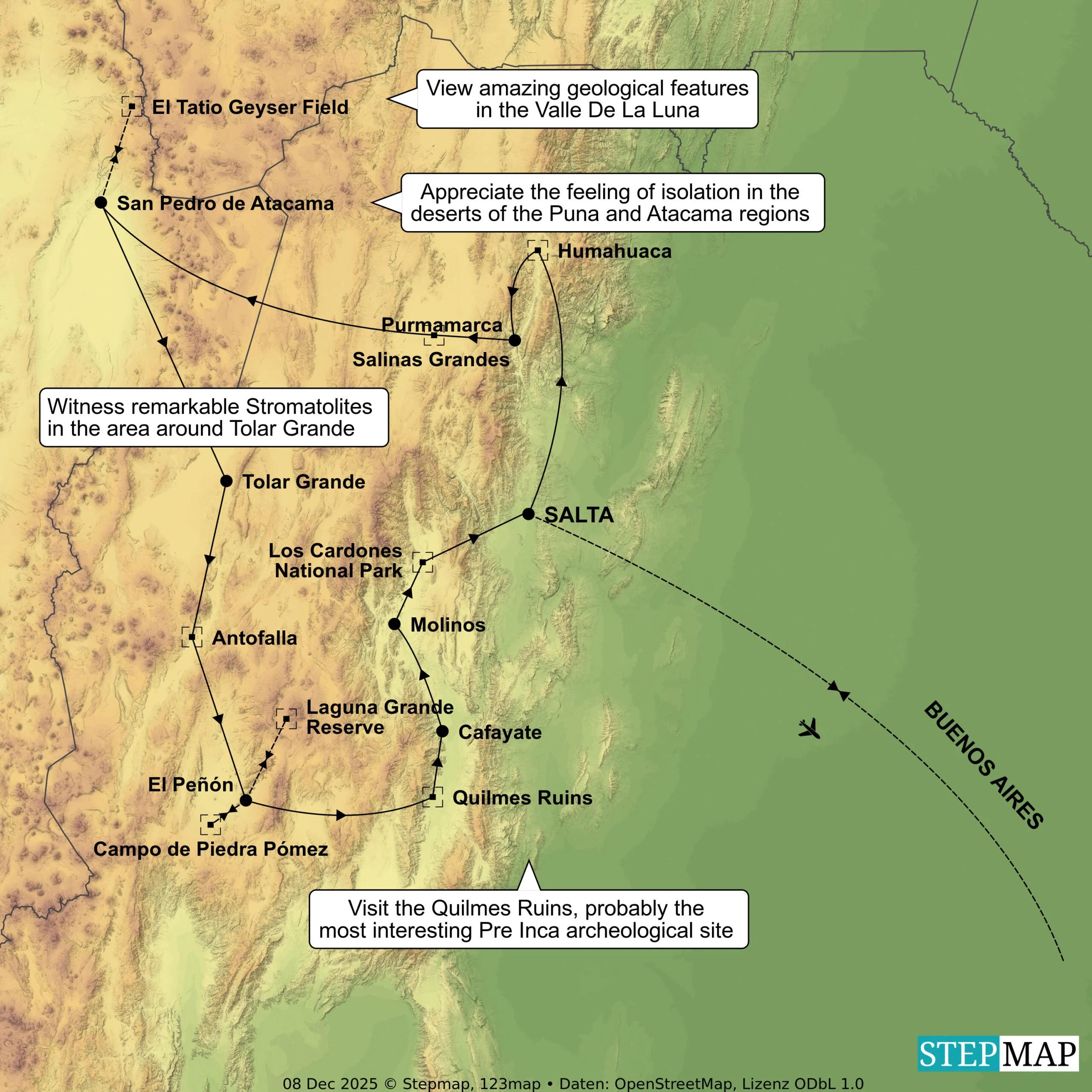 Map Argentina
