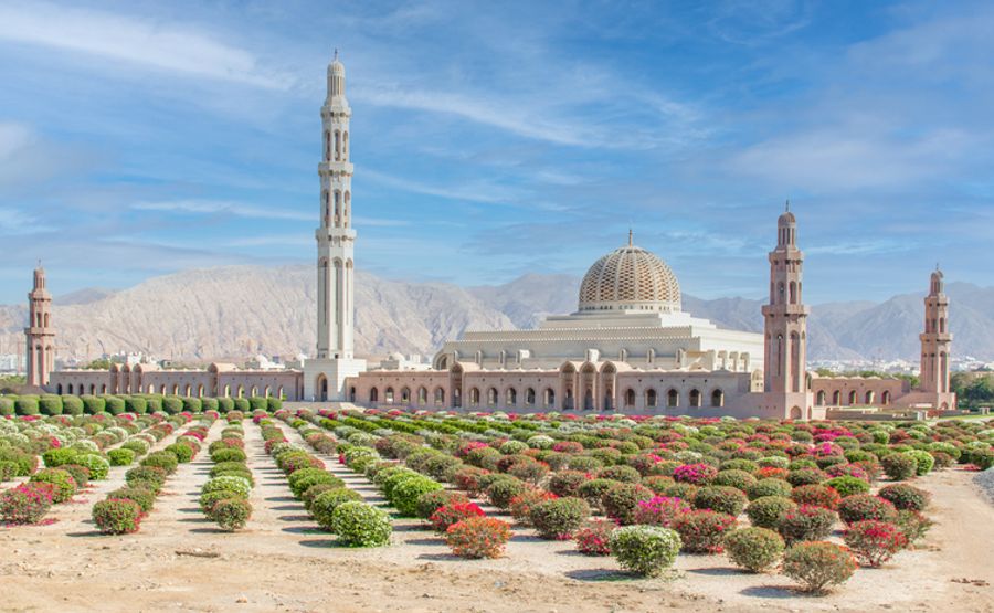 Sultan Qaboos Grand Mosque in Muscat