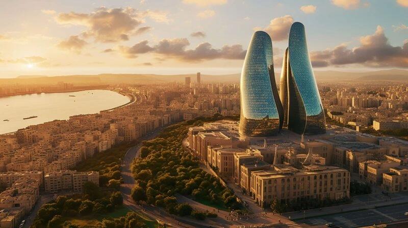 Azerbaijan-Tour-1-Baku-skyline