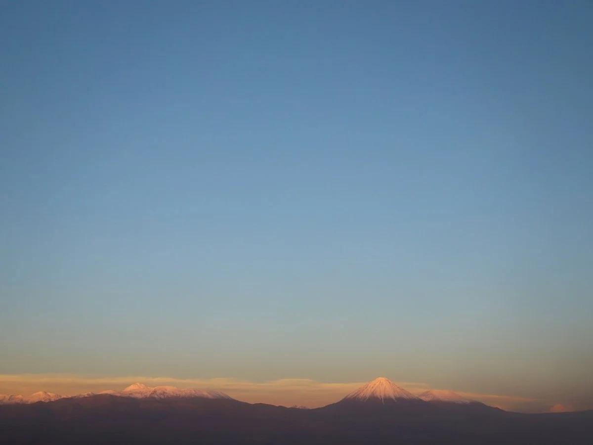 sunset at Vallecito and the Cordillera de Sal