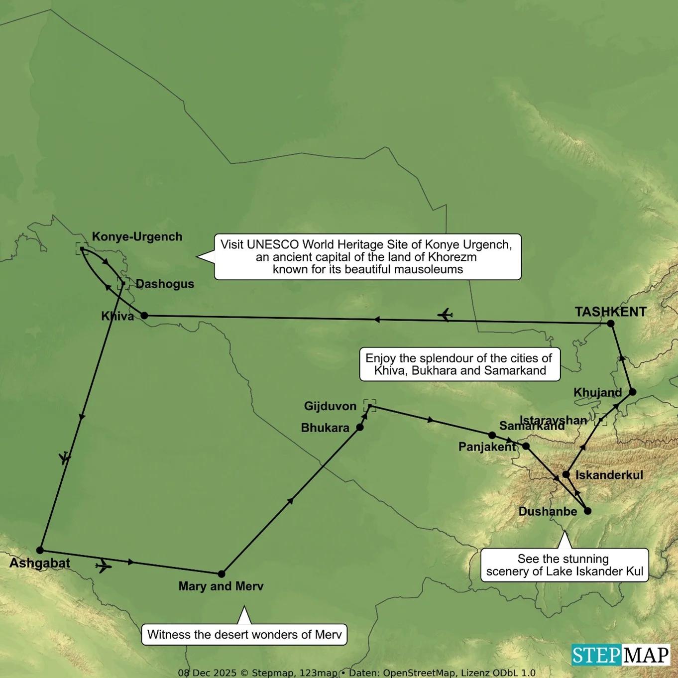 tour map