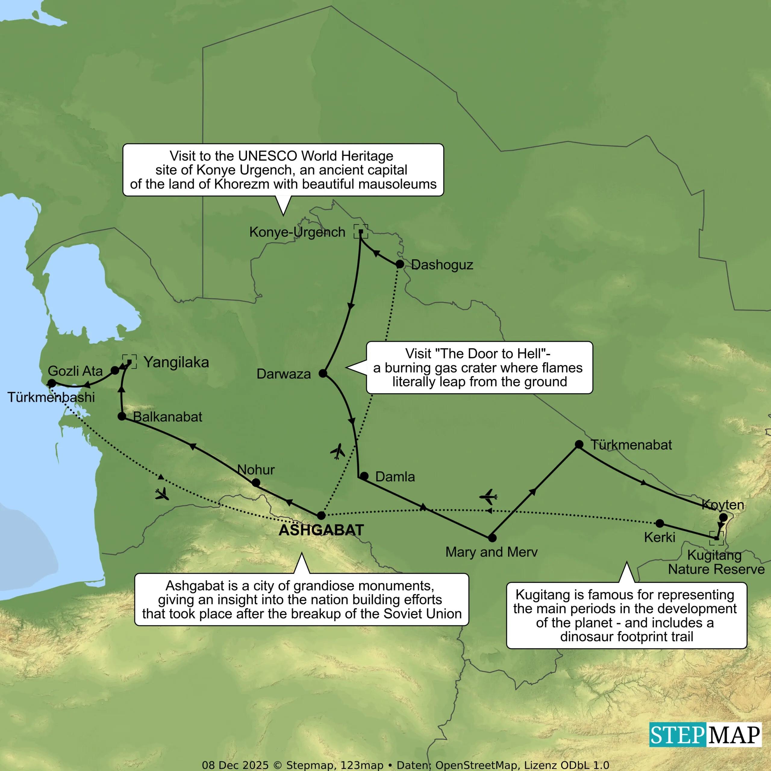 tour map