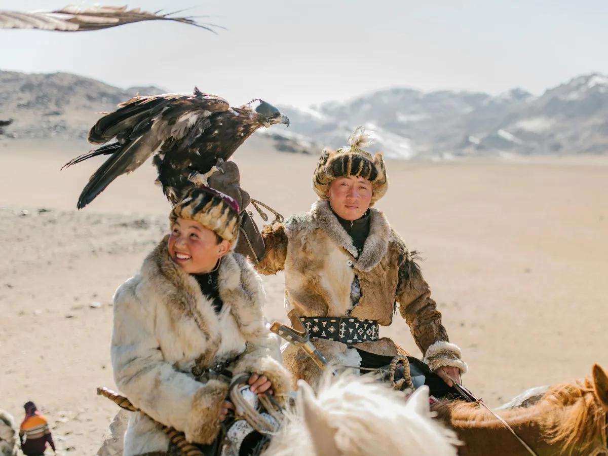 Mongolian eagle hunter