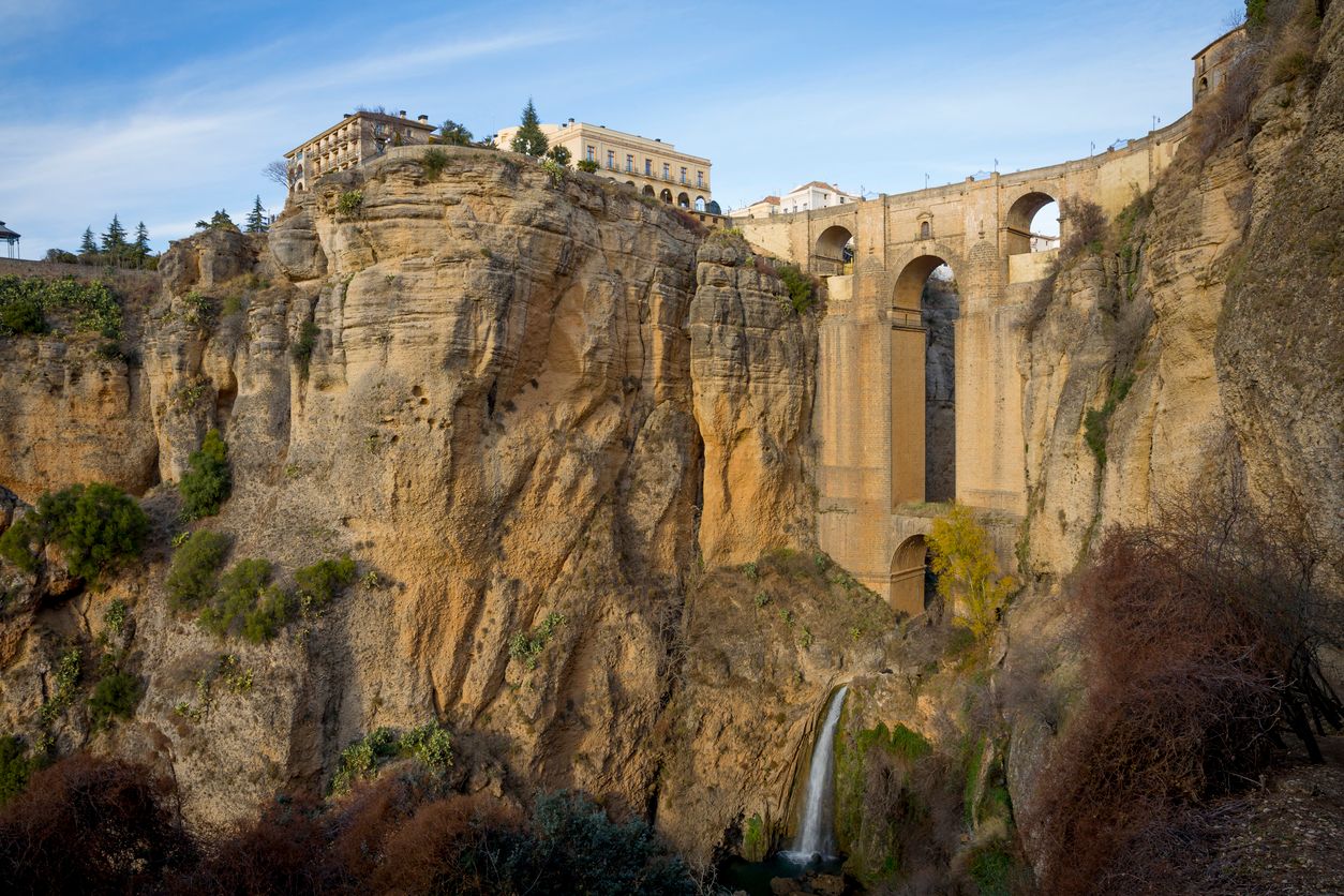 View of cliffs in Ronda, Andalucia