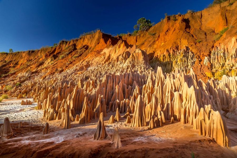 The Tsingy Rouge (Red Tsingy) in the region of Diana in northern Madagascar
