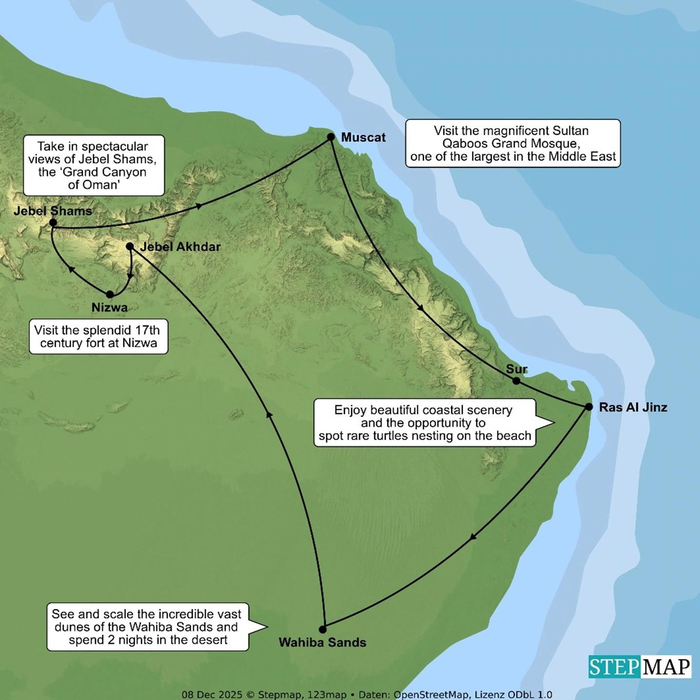 oman map
