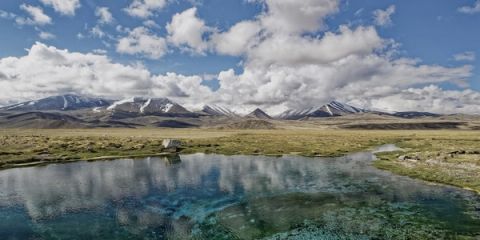 Silk Road architecture and mountain landscapes across Central Asia
