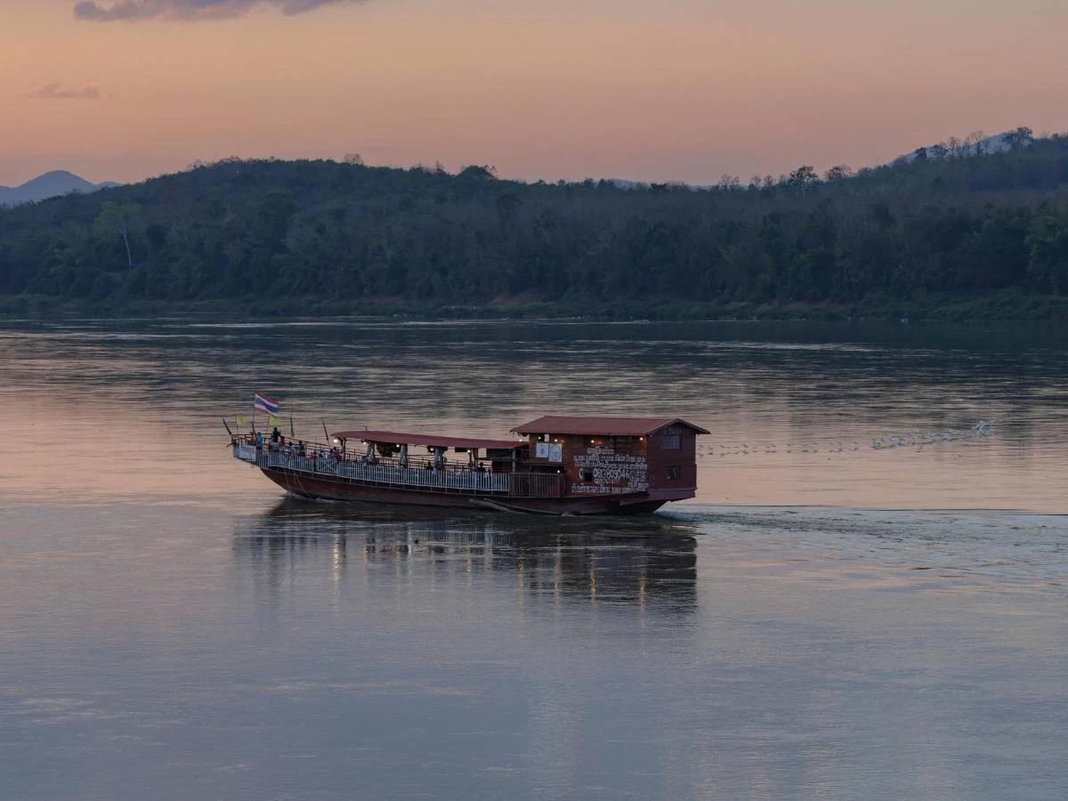 Sunset on the Mekong