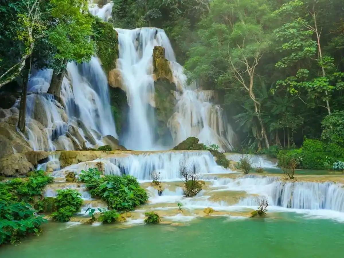 Attractions in Laos - Kuang Si Waterfalls