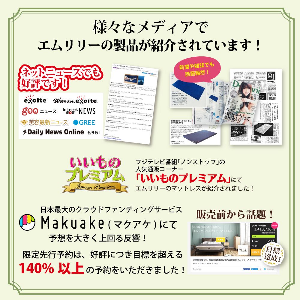 エムリリー　ハイブリッドマットレス 商品画像 7