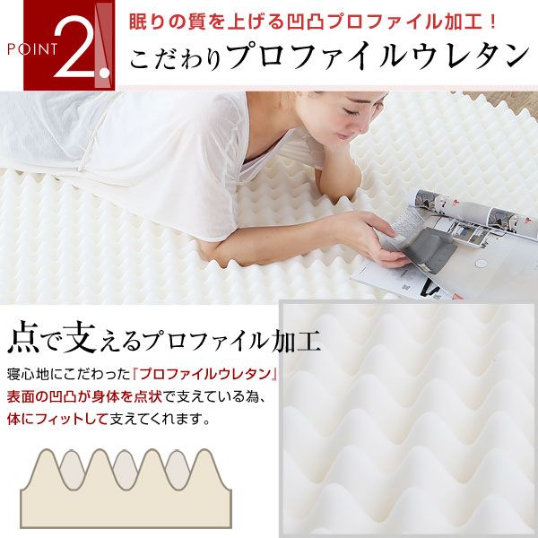 高反発マットレス 洗えるカバー付き 商品画像 7
