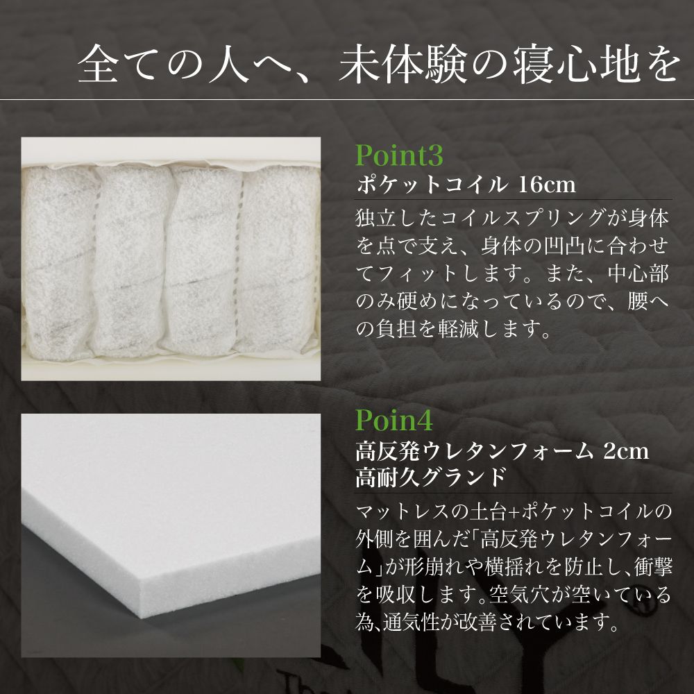 エムリリー　ハイブリッドマットレス 商品画像 6
