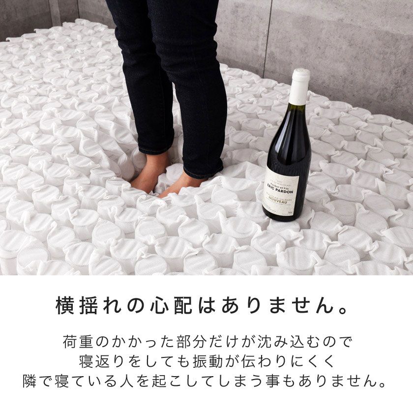 高密度ポケットコイルマットレス(20cm厚)  商品画像 4