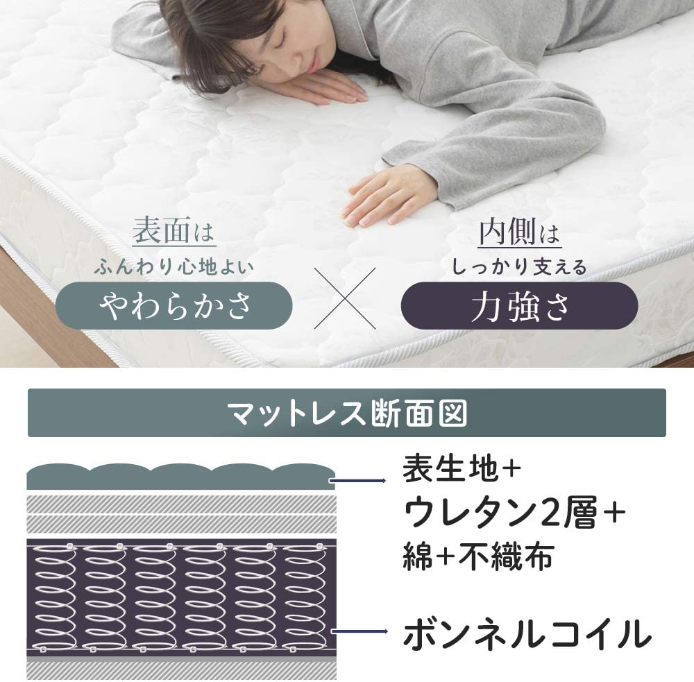 長持ちボンネルコイルマットレス 商品画像 4