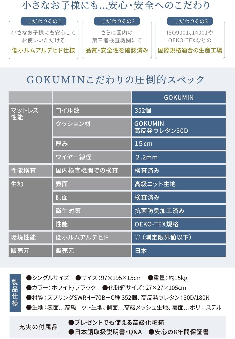 スプリング ボンネルコイル 極厚15cm 商品画像 6