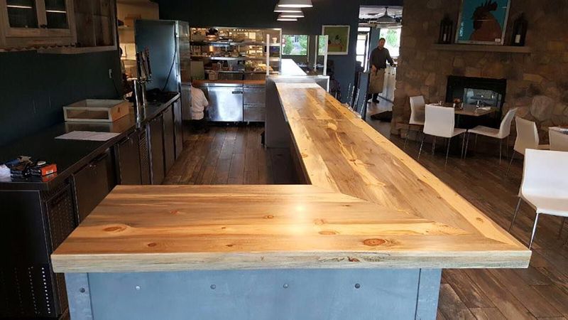 Commercial Wood Bar Tops & Installation Denver