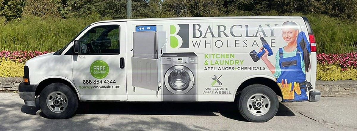 Barclay Wholesale service van, kitchen and laundry side