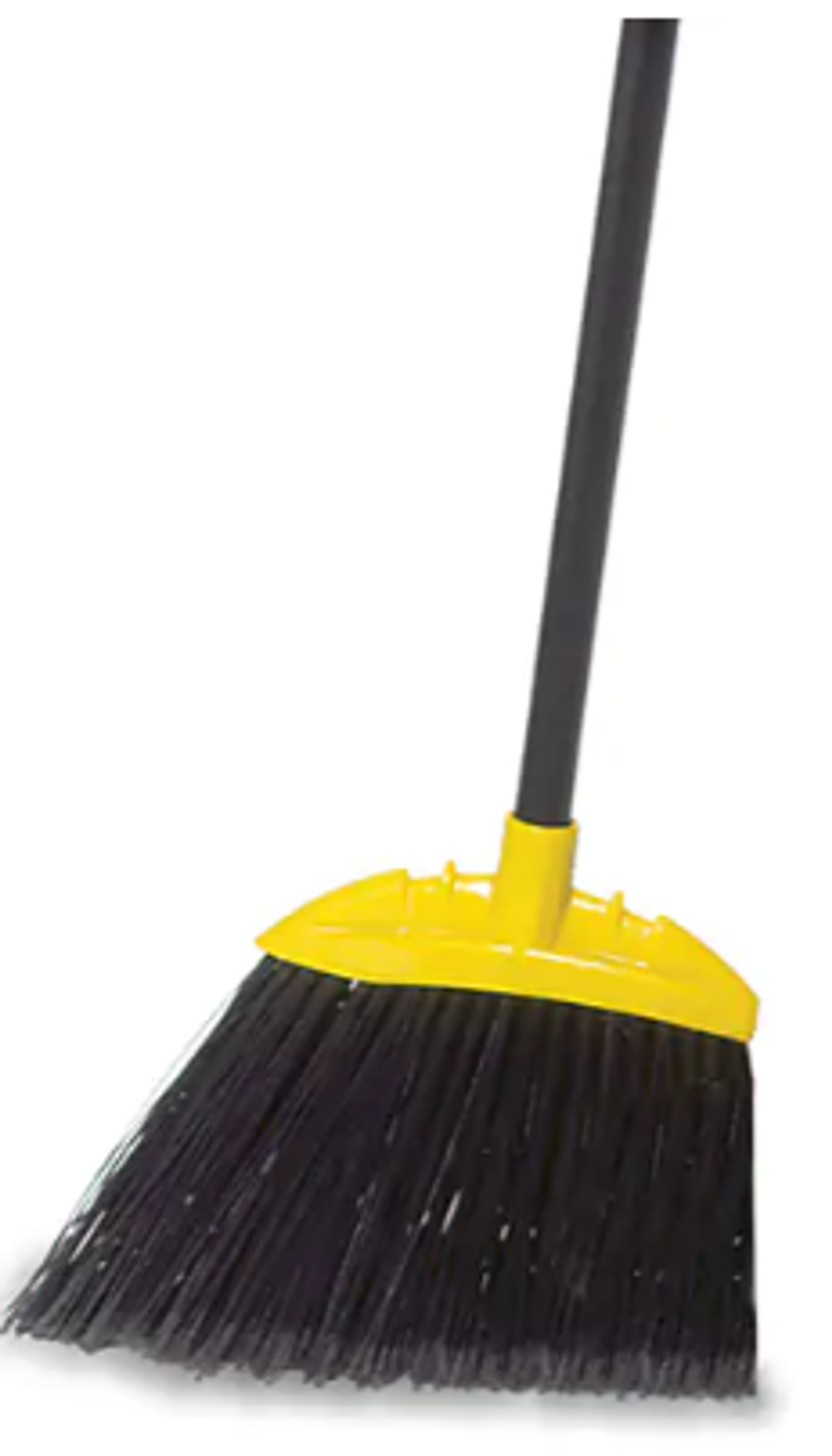 Angle Broom with Handle - Stiff Bristle - #6389 - Black/Yellow