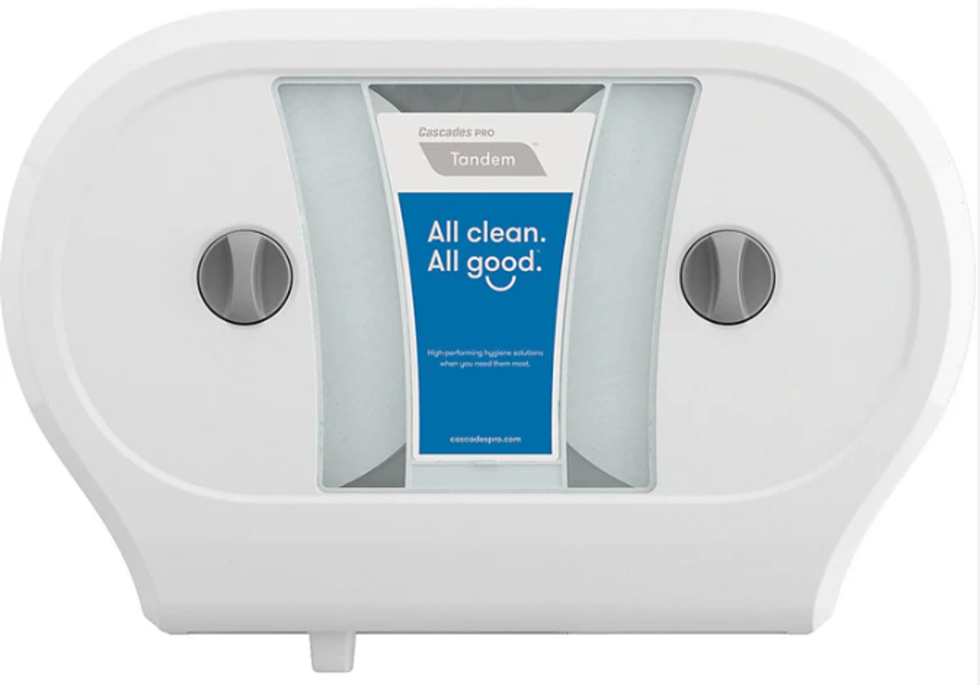 WW Toilet Tissue JRT Double Dispenser - WHITE - C244 - Holds 2 rolls - for use with code 04700 & 04801