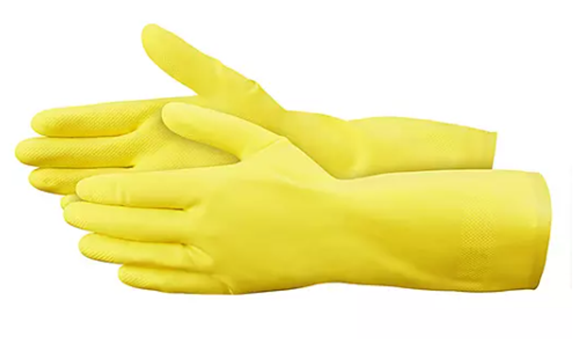 #297 Yellow 12' Rubber Glove 20 mil  (pair) Size 10 XL
