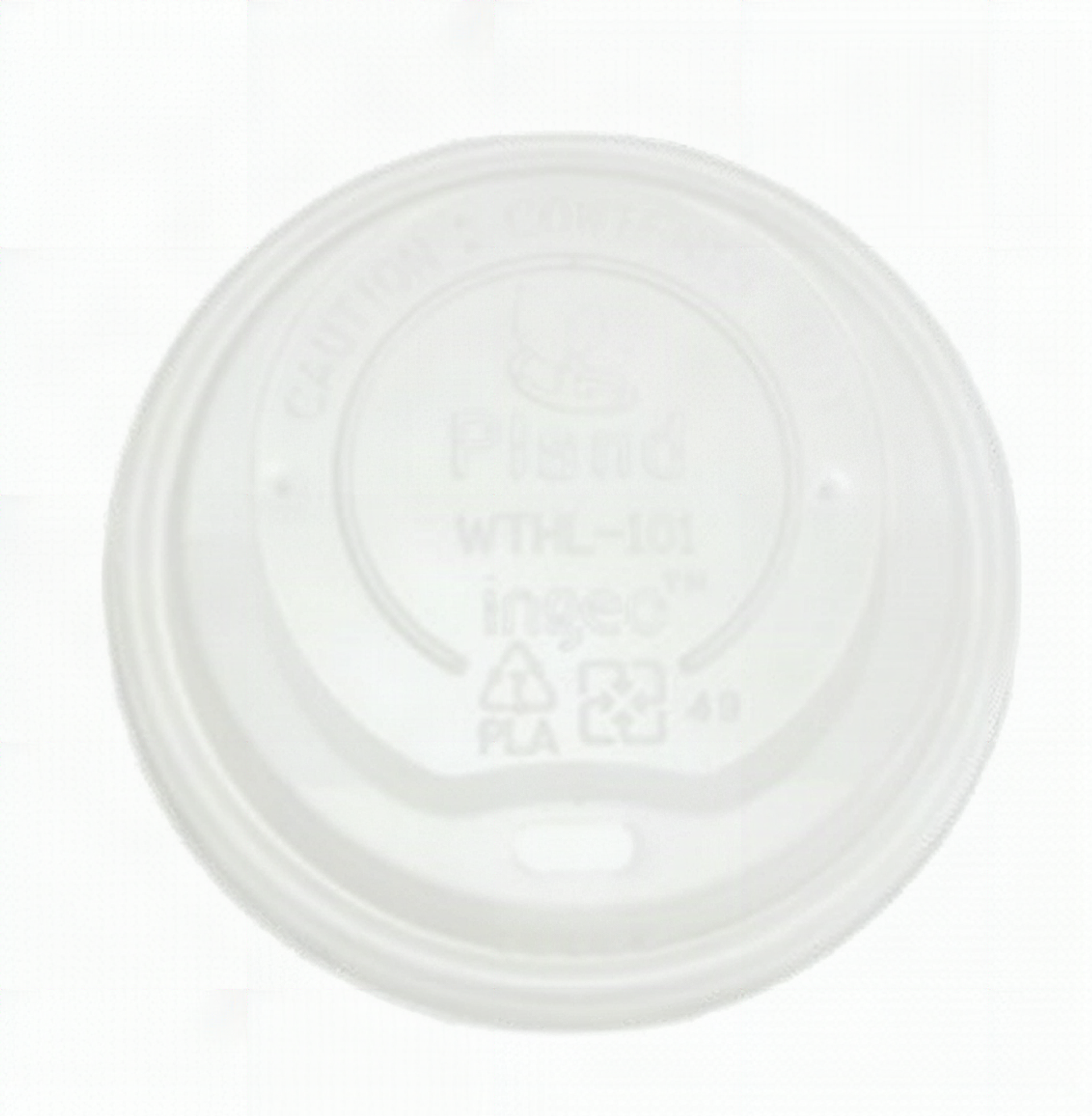 10-20oz Hot Drink LID - Compostable - Translucent    500/cs  GalliGreen  G75090