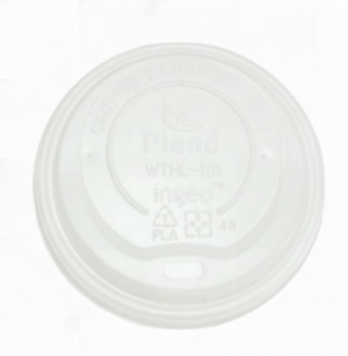 10-20oz Hot Drink LID - Compostable - Translucent 500/cs GalliGreen G75090