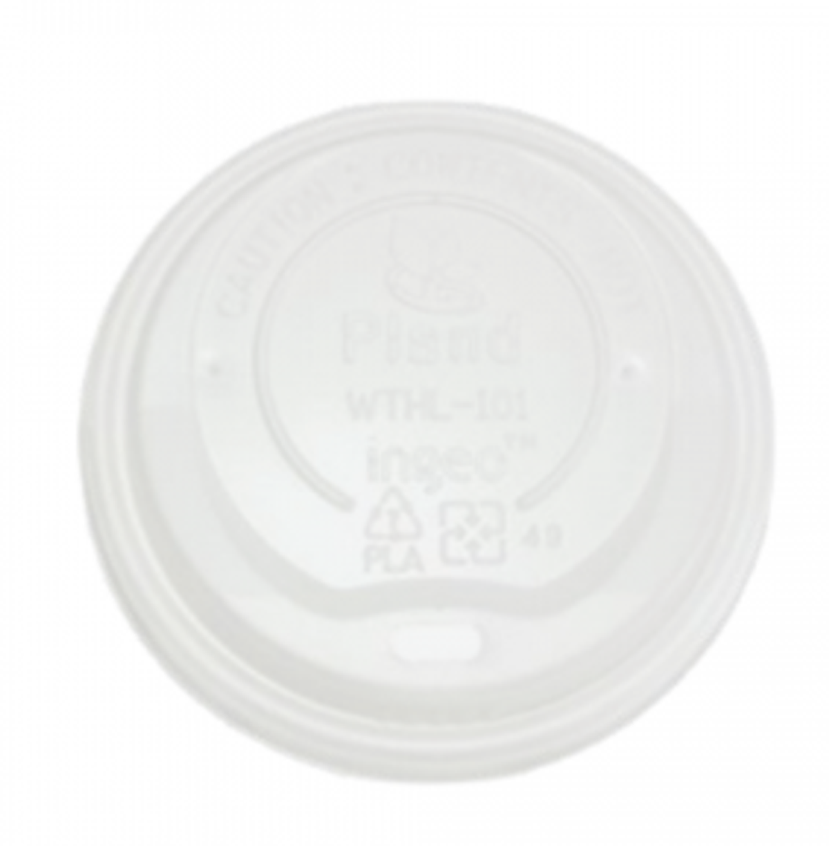 10-20oz Hot Drink LID - Compostable - Translucent    500/cs  GalliGreen  G75090