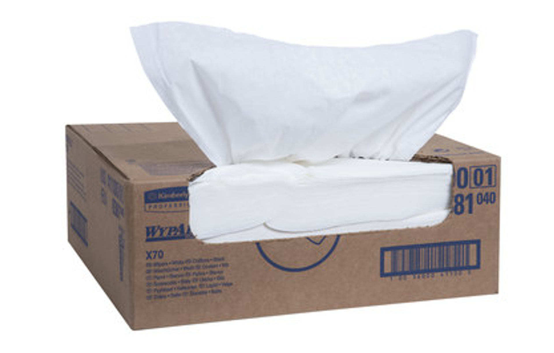 WYPAL - X70 - Rag Flat Sheet - 14.9" x 16.6" -  300/box  #41100