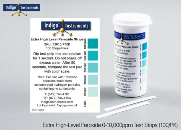 Peroxide Extra High Level - Test Strips - 0-10,000 33815-P10K