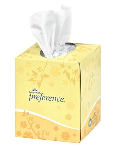 Facial Tissue - Cube Box - 2 ply x 100 sh - 36/cs Preference 46200