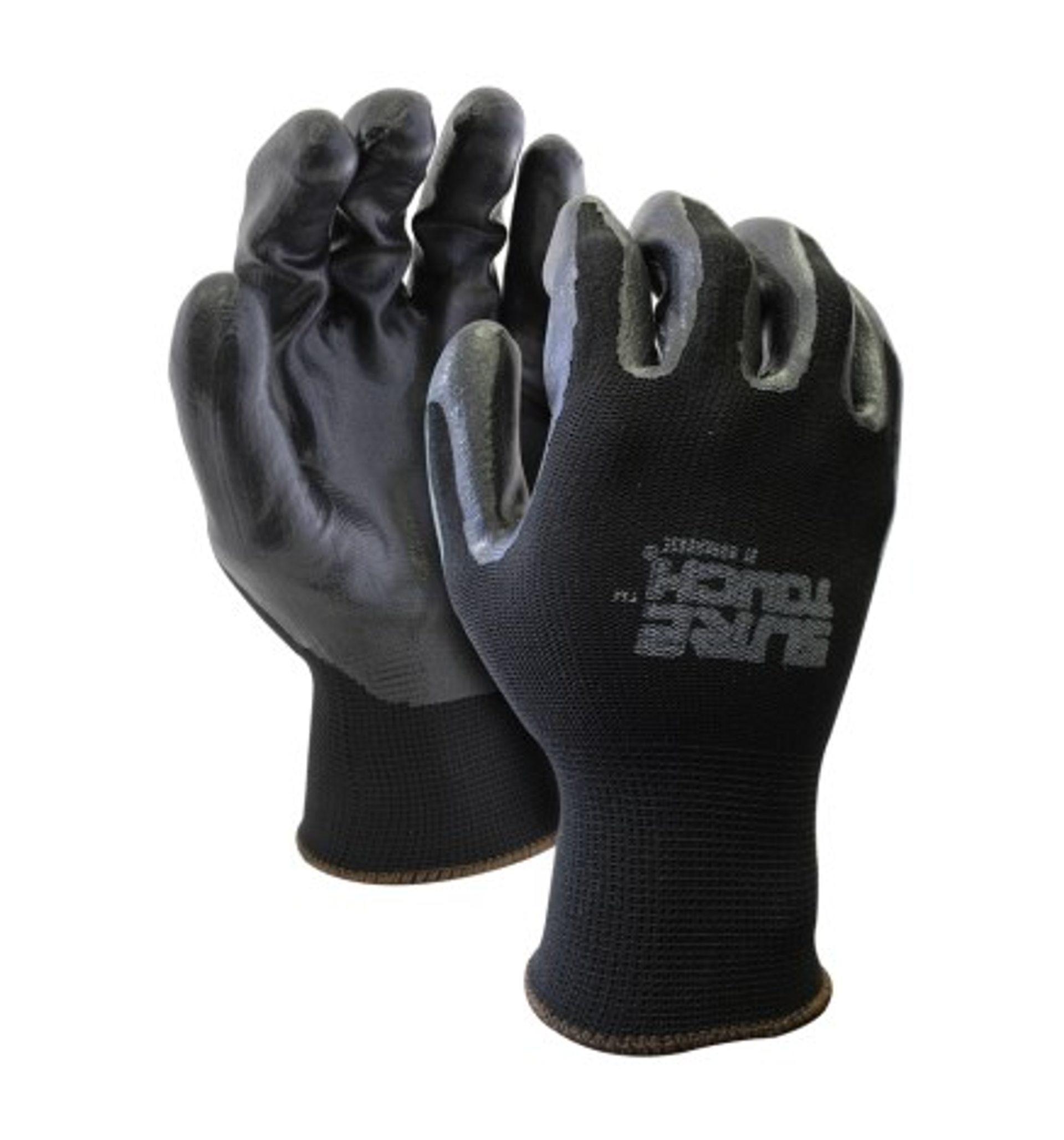 Black Poly Knit Glove - Foam Nitrile Coated Palm - Small (7) - 12/pkg 11NKN1S