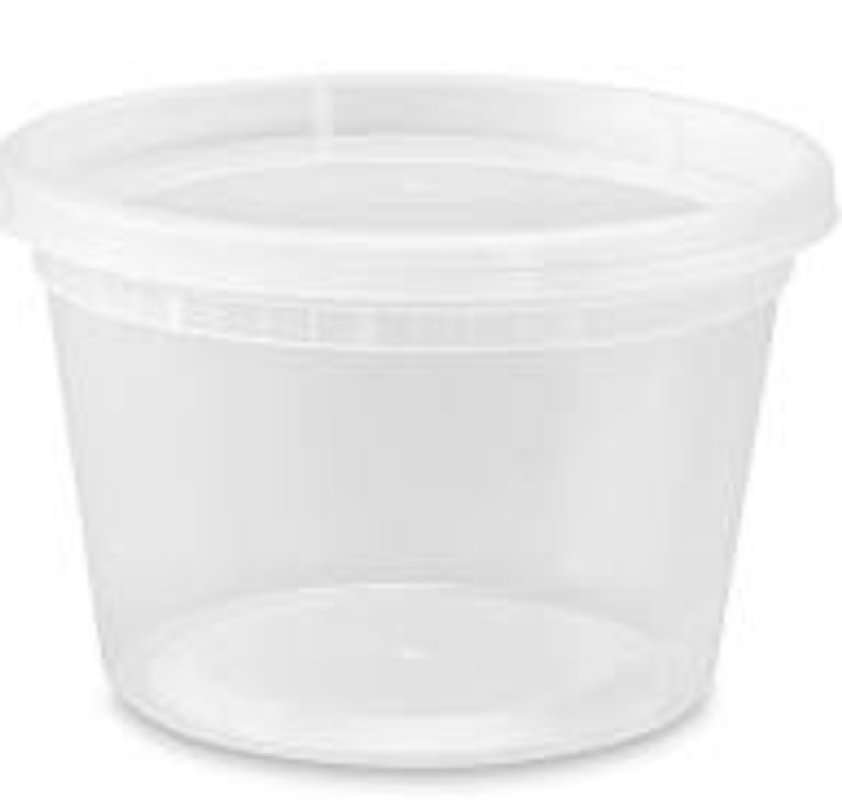 16oz Deli Container Combo - Lid and Base - 250/cs   HT16 / HTL115