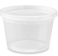 16oz Deli Container Combo - Lid and Base - 250/cs HT16 / HTL115