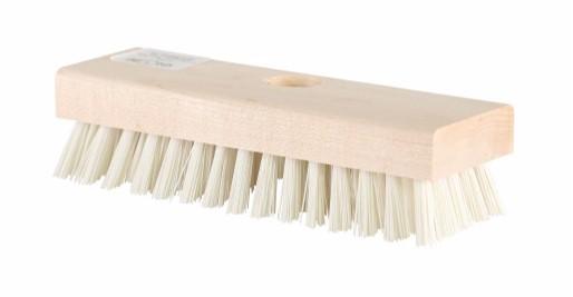 SCRUB BRUSH - 8" Poly Pro - Threaded Wooden Block 4250