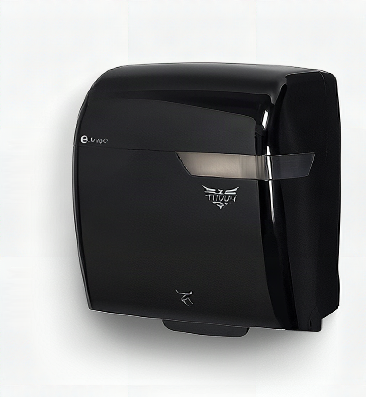 KRUGER TITAN HYBRID - Paper Towel Dispenser - Automatic 09989 Black Plug (Has 4 "D" batteries included)