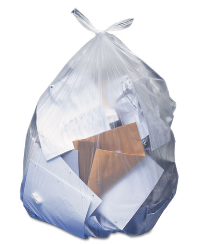 Garbage Bag 'Clear' 20' x 22' Standard 500 case -57760017
