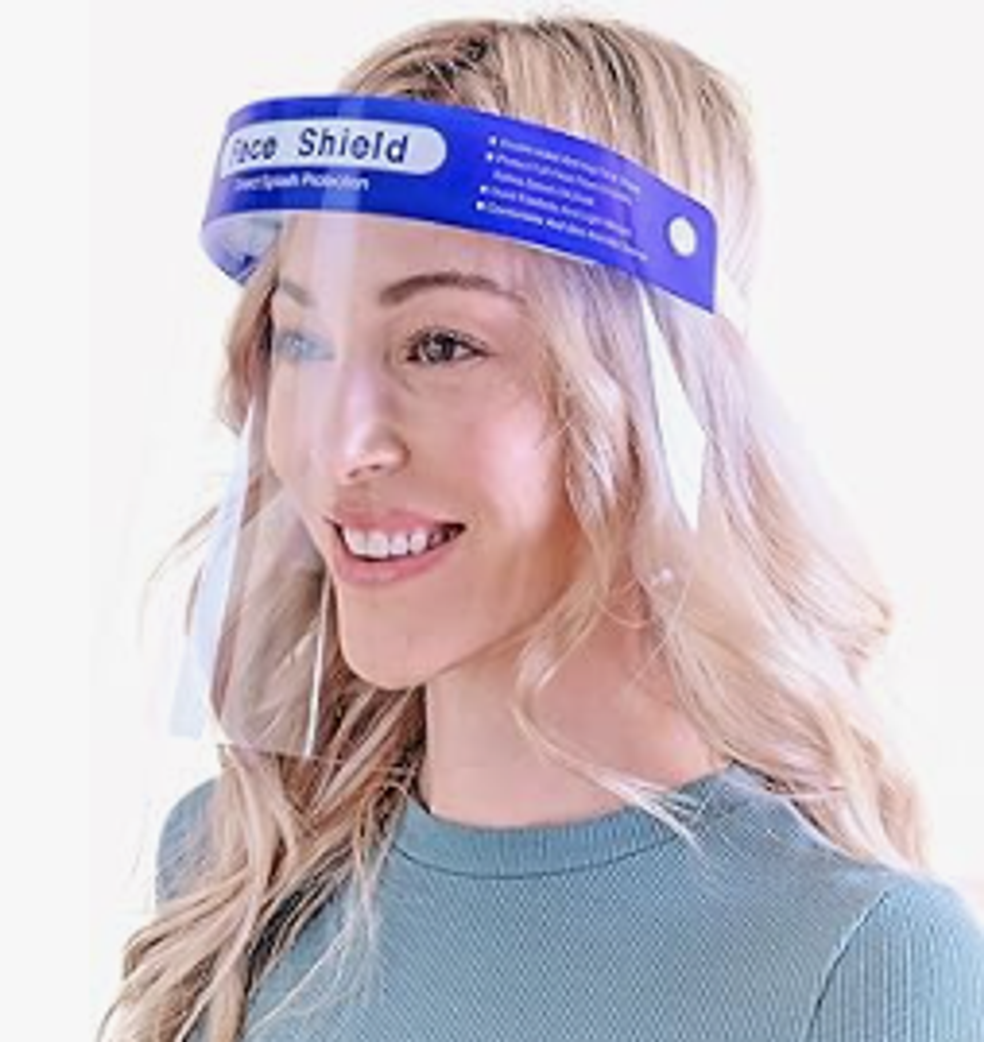 Face SHIELD with Head Gear - Reuseable and Washable - 12.5" W x 8.75"H