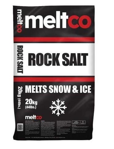 MELTCO Rock Salt - 20kg Bag - Skid Pricing - 56/skid