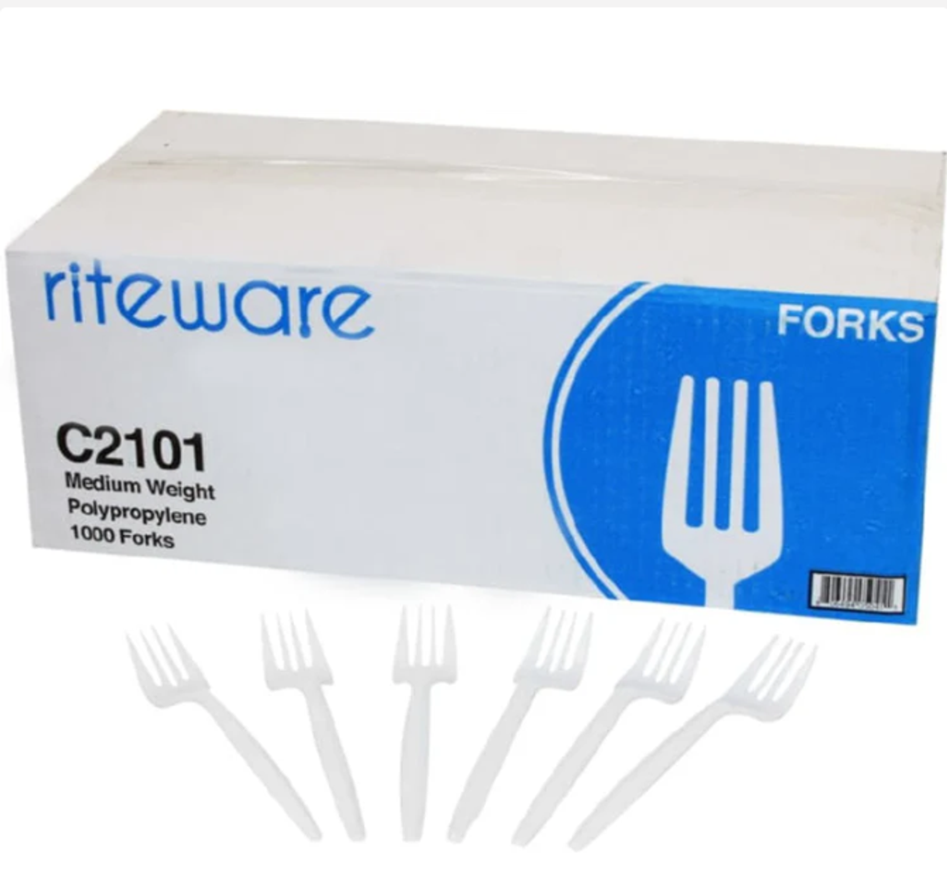 RiteWare Medium White Fork 1000/cs   C2101