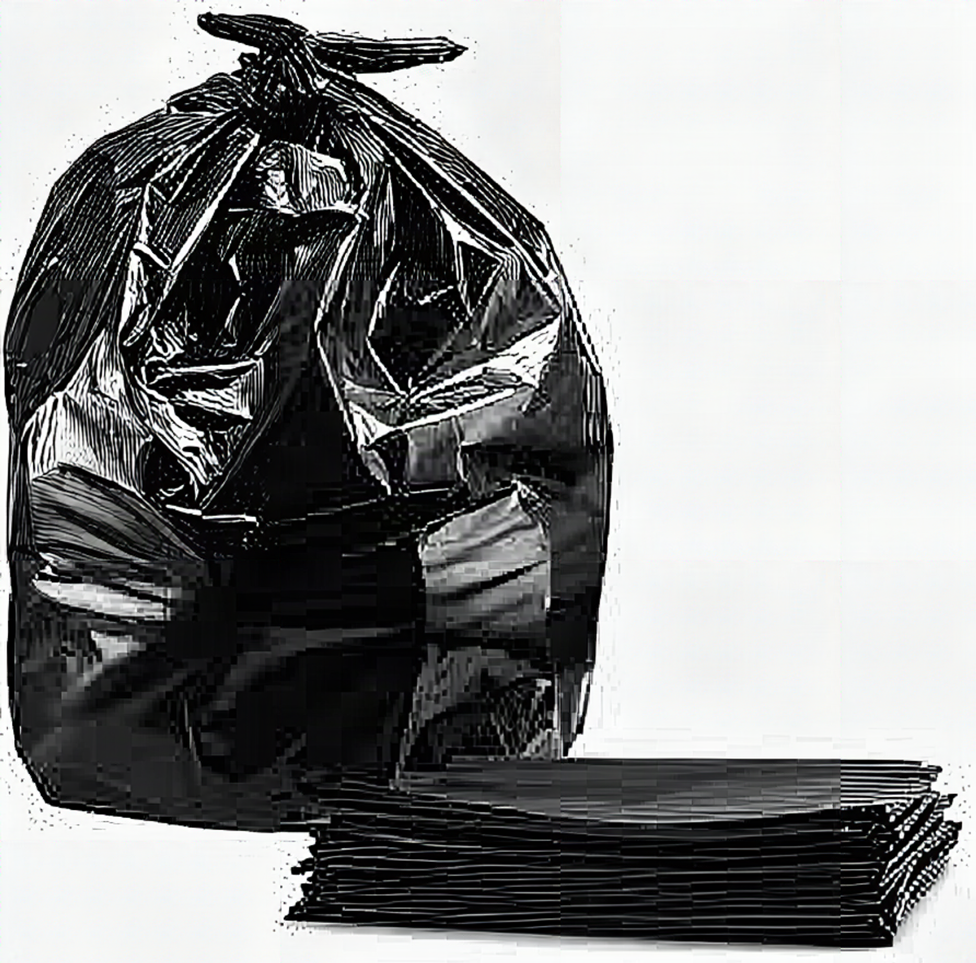 Garbage Bag 'Black'  22' x 24'  Standard  500 case - 57760019