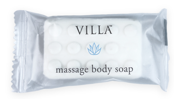 VILLA - Massage Body Bar Soap - 35gr -Plastic Wrapped - Ctn/200