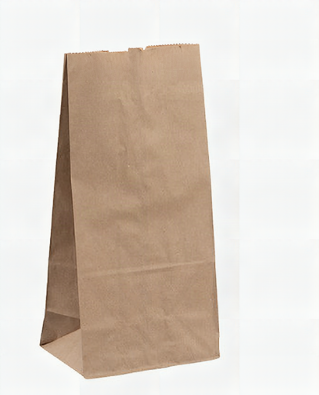 Kraft Paper Grocery Bag - 10lb - 500/bndl - 6.31"L x 4.19"W x 16"H - 16000