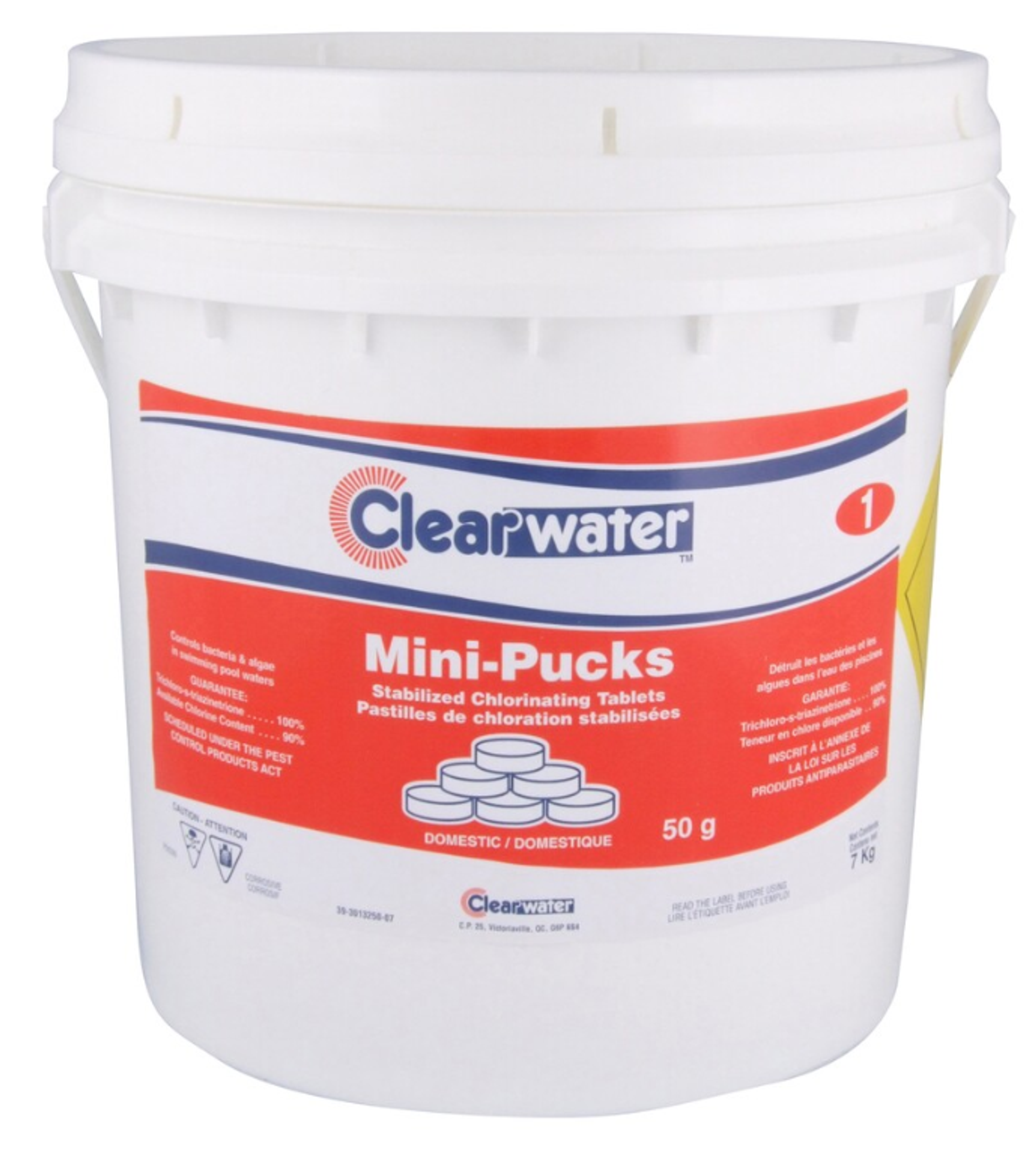 7 kg. CHLORINE MINI PUCKS   50gr.