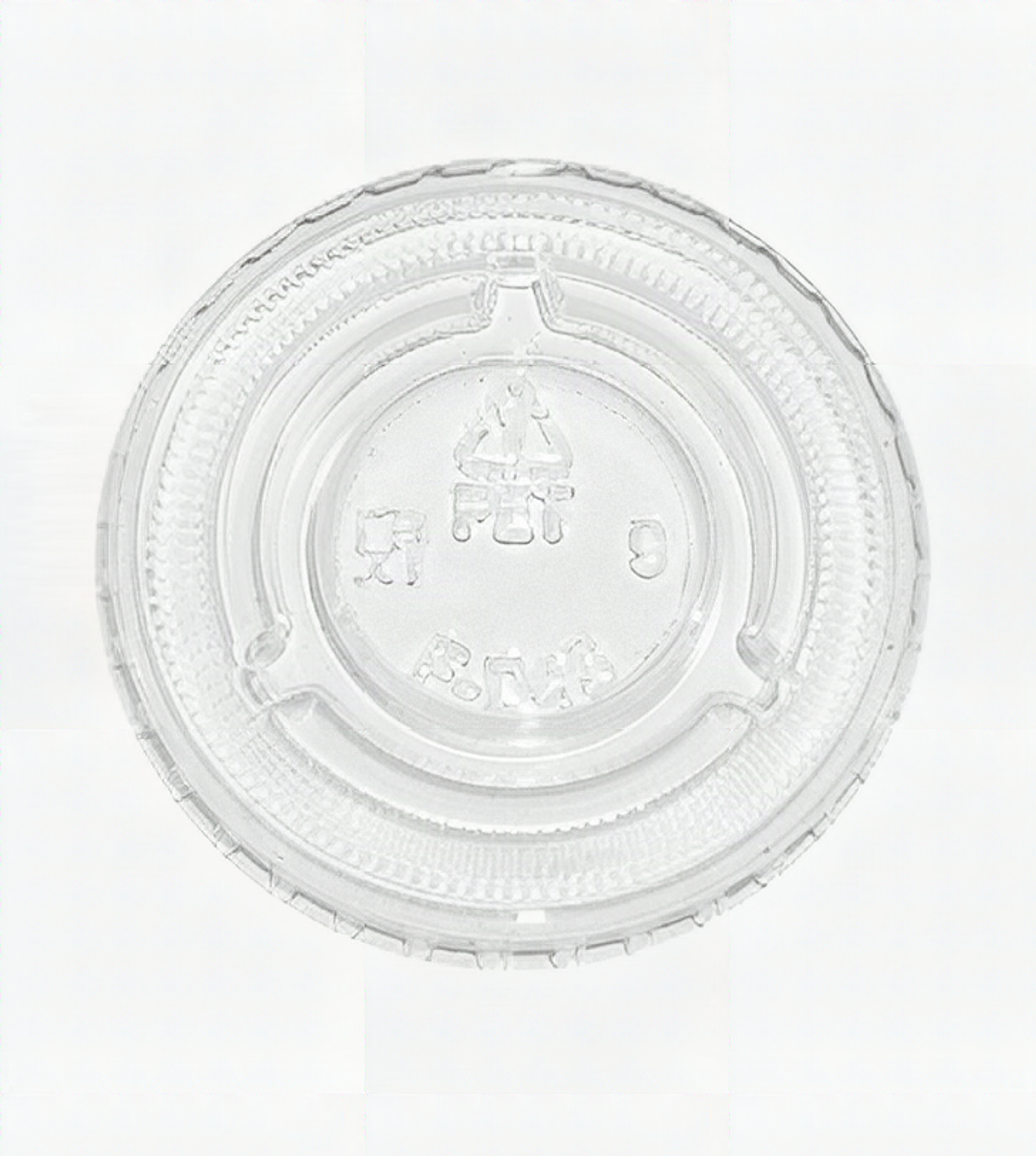 4oz PET FLAT LID for Clear Portion Cup -  2400/cs    64243 Galligreen