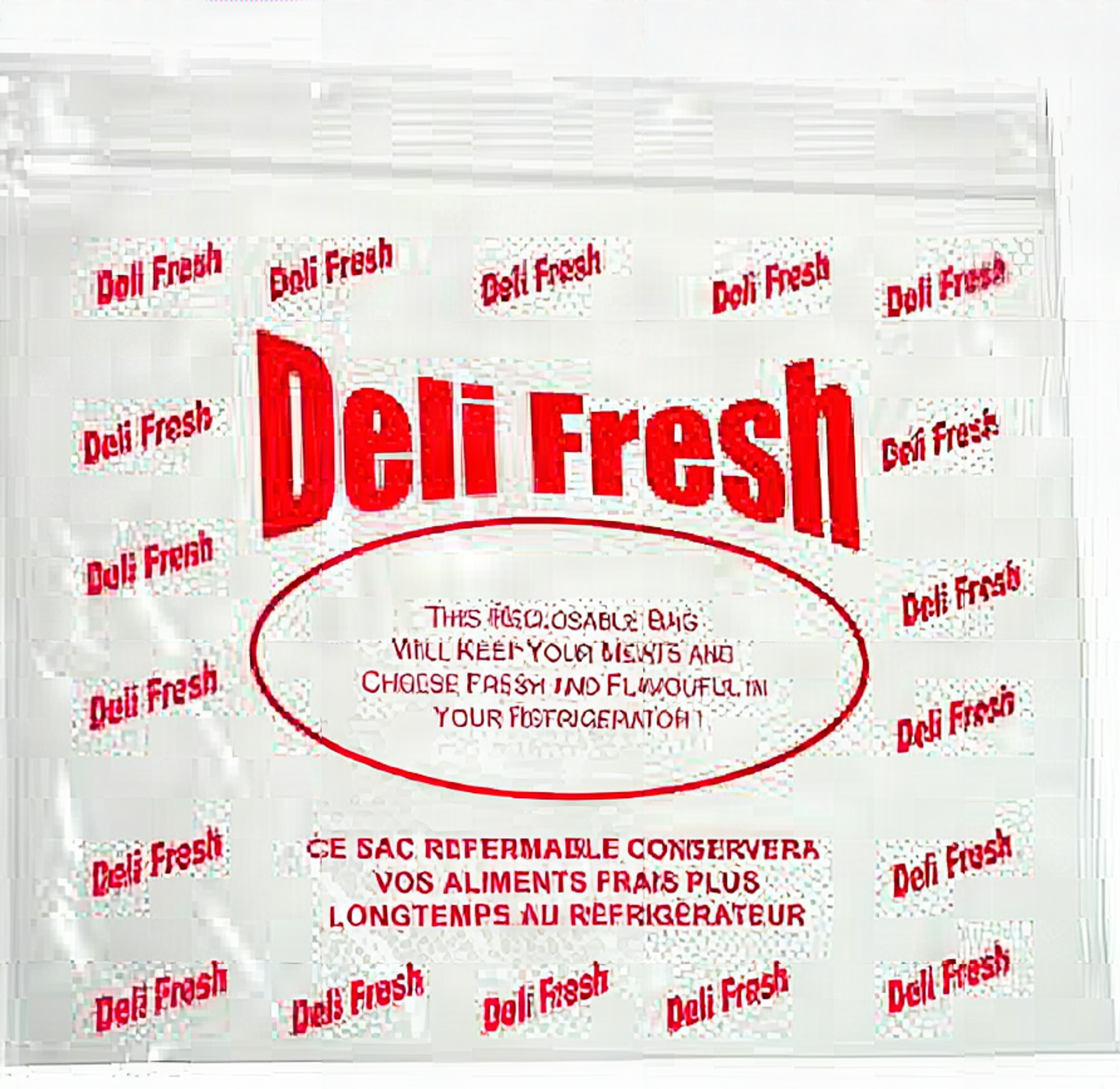 DELI BAGS - 10" x 9" with 2" Lip - Printed Deli - Cs/2000