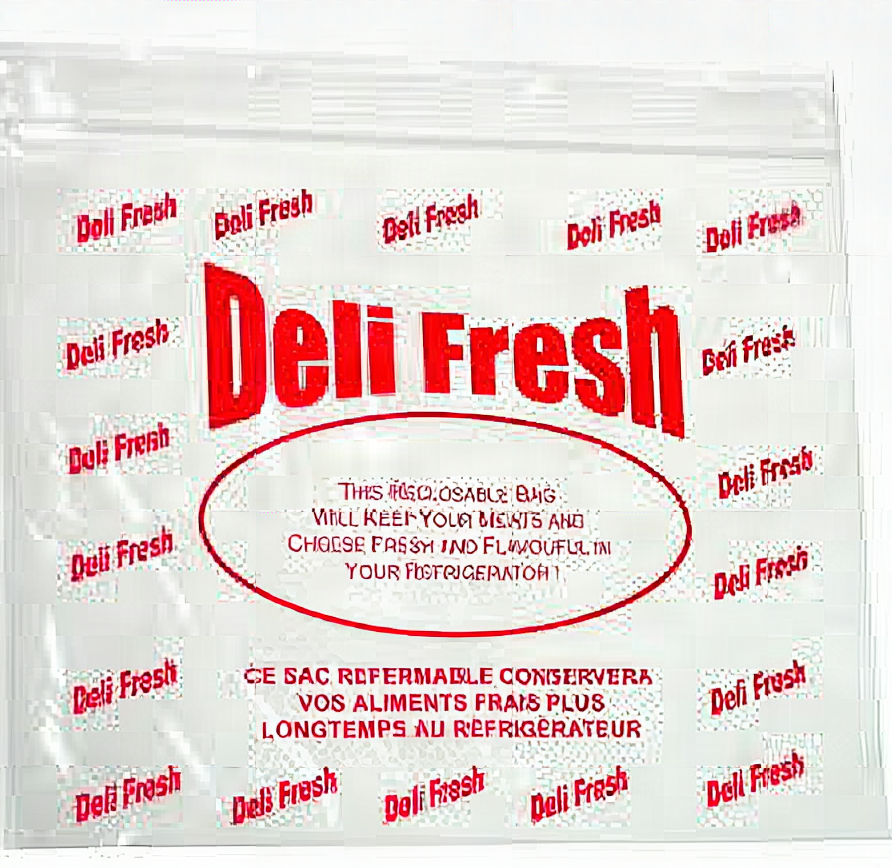 DELI BAGS - 10" x 9" with 2" Lip - Printed Deli - Cs/2000